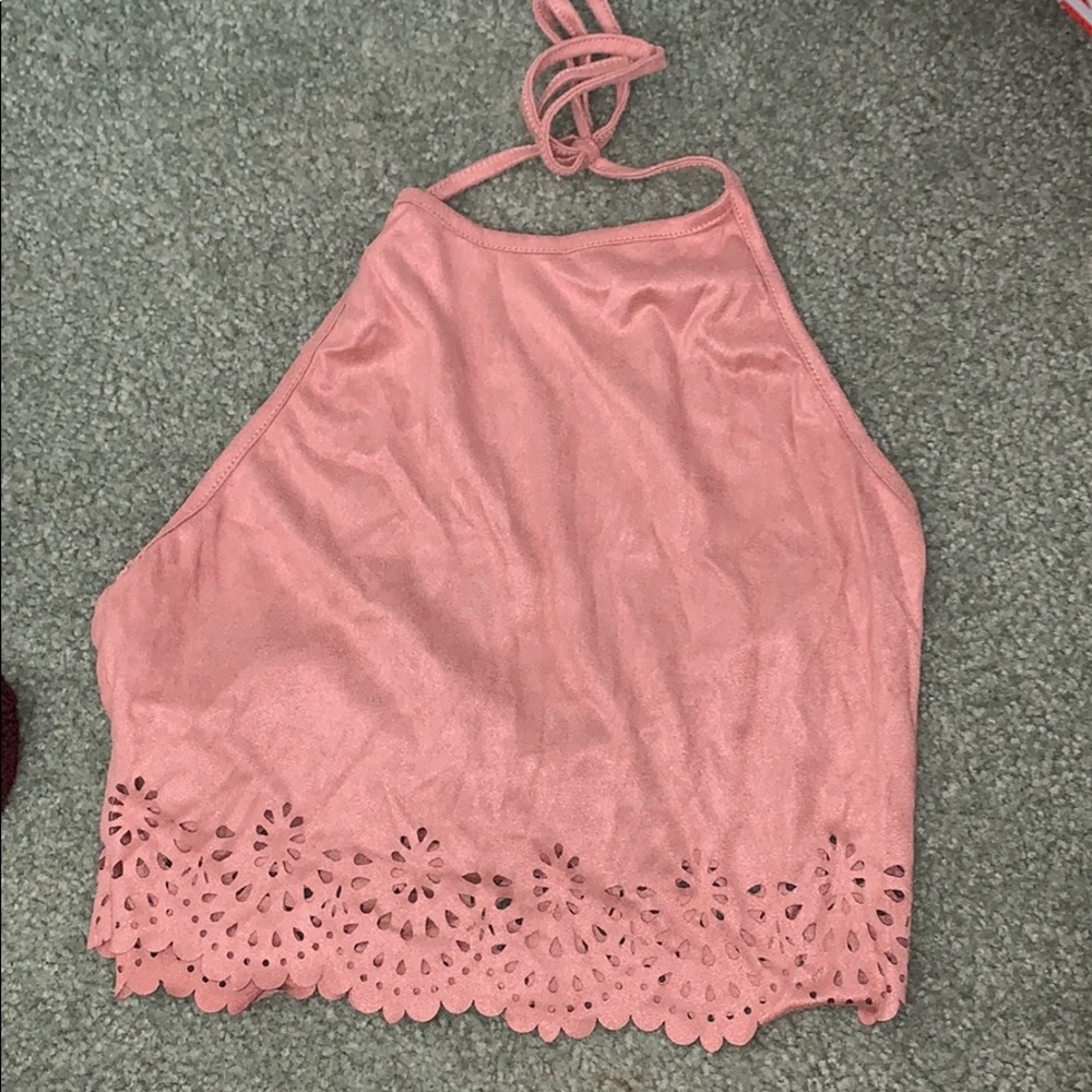 Beige pink top